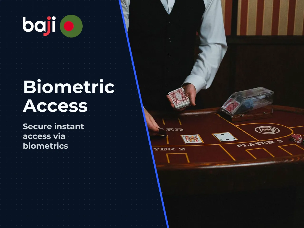 Biometric login. The app supports fingerprint